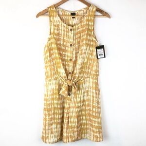 NEW NWT | Art Class Girls Romper Shorts Mustard Yellow Tie Dye | Size XL